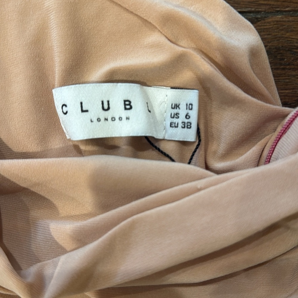 Club London NWOT Late Night maternity runched dress, size 6 - Picture 5 of 6